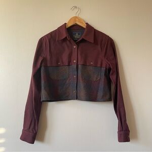 Pendleton x Opening Ceremony cropped wool buttondown shirt